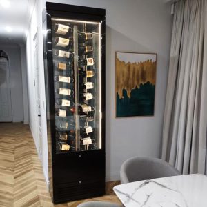 Bottle horizontal insert glass custom wine cellar 1
