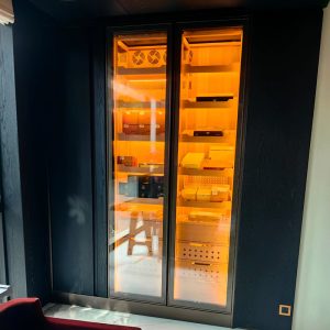 Built in Luxury Electric Humidor Cabinet For Private Villa 01
