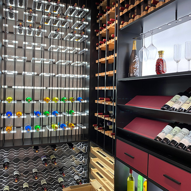 Commercial bar front desk customized wine cellar 1