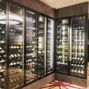 Commercial floor standing constant temperature custom wine cellar 1
