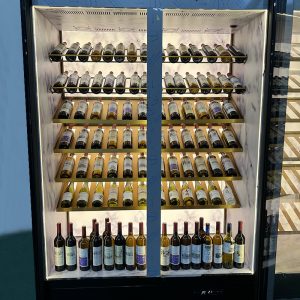 Italy Style Elegant Custom Wine Cabinet With Ceramic Backlighting 02