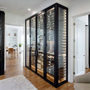 Modern step in glass wine cellar for both commercial and home 05