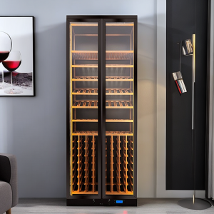 Elegant Customized Wine Cabinet With Double Open Door 01